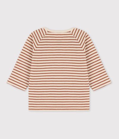 Tee-shirt à rayures bébé en tubique en coton