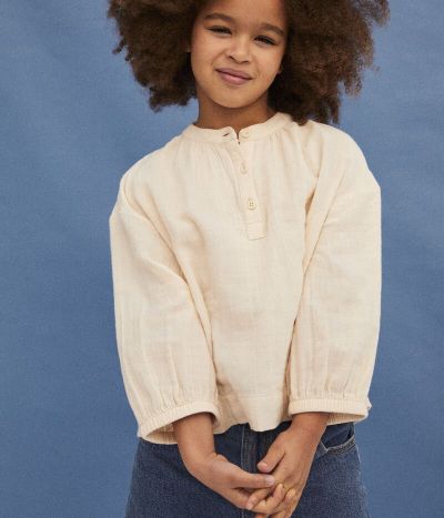 Blouse en gaze de coton enfant fille