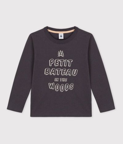 Tee-shirt manches longues en coton enfant garçon