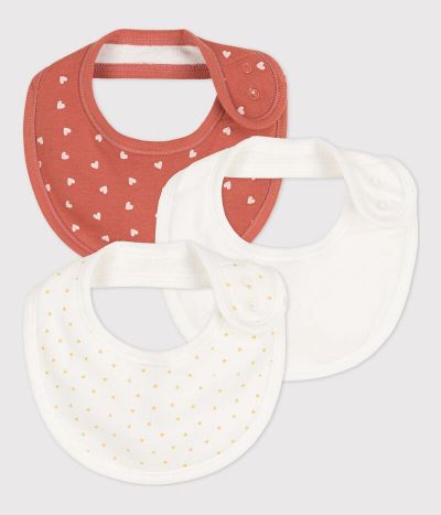 Lot de 3 bavoirs bébé en coton