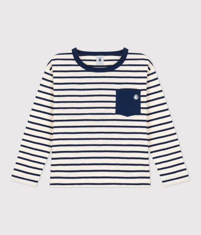 Tee-shirt manches longues en coton enfant garçon
