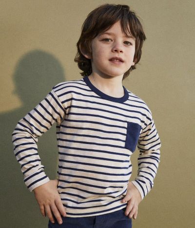 Tee-shirt manches longues en coton enfant garçon