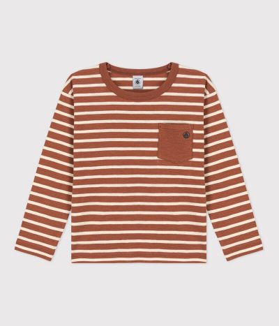 Tee-shirt manches longues en coton enfant garçon