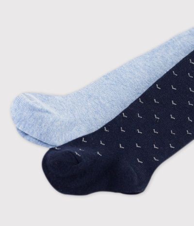 Lot de 2 paires de collants bébé en jersey