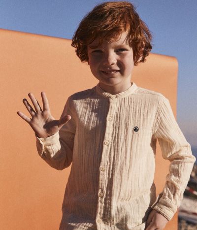 Chemise en gaze de coton enfant garçon