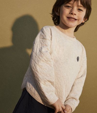 Sweatshirt en tubique matelassé enfant garçon