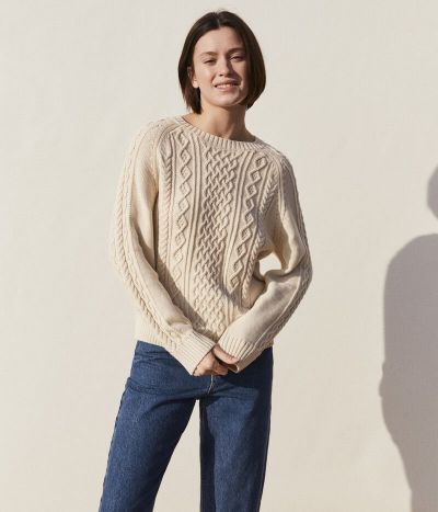 Pull Irlandais en coton Femme