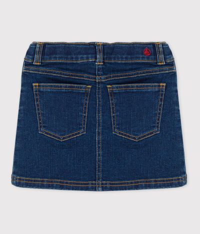 Jupe droite en denim enfant fille