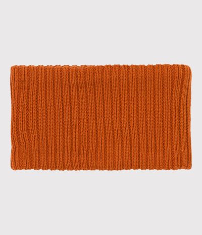 Snood bébé en tricot doublé en polaire recyclée