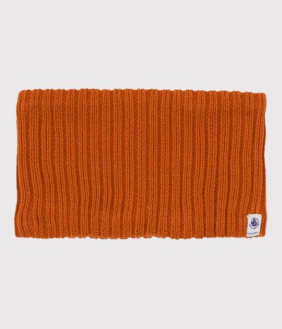 Snood bébé en tricot doublé en polaire recyclée