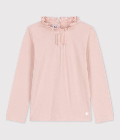 Tee-shirt manches longues en coton enfant fille
