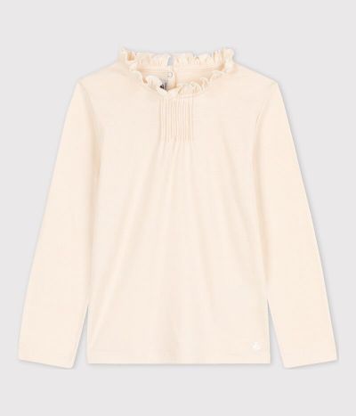 Tee-shirt manches longues en coton enfant fille