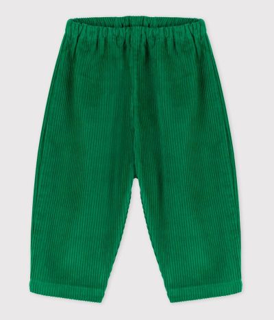 Pantalon bébé en velours grosses côtes