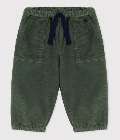 Pantalon bébé en velours côtelé