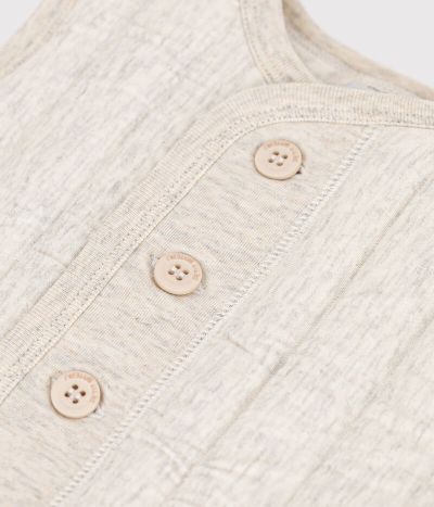 Veste bébé sans manche en tubique matelassé