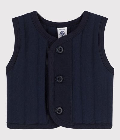 Veste bébé sans manche en tubique matelassé