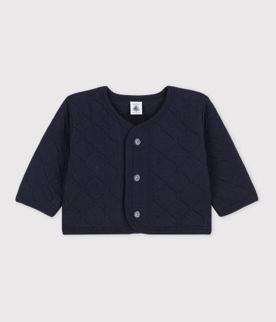Cardigan bébé en tubique matelassé
