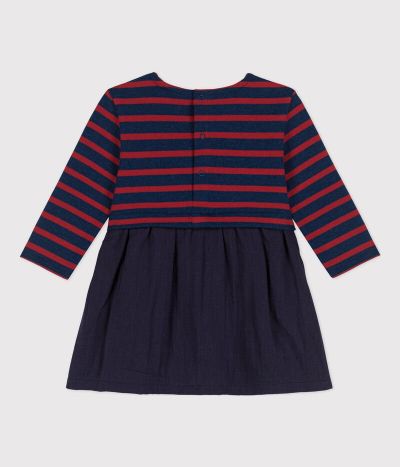 Robe manches longues bébé bimatière