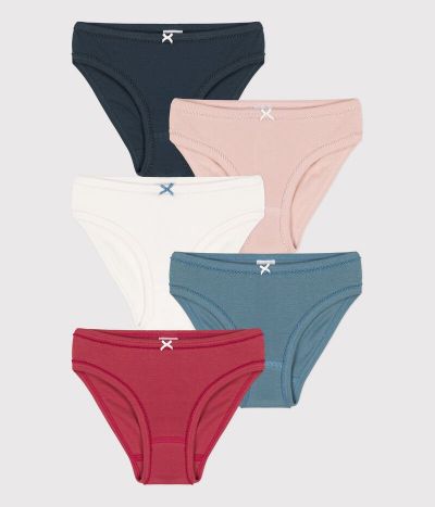Lot de 5 culottes petite fille en coton