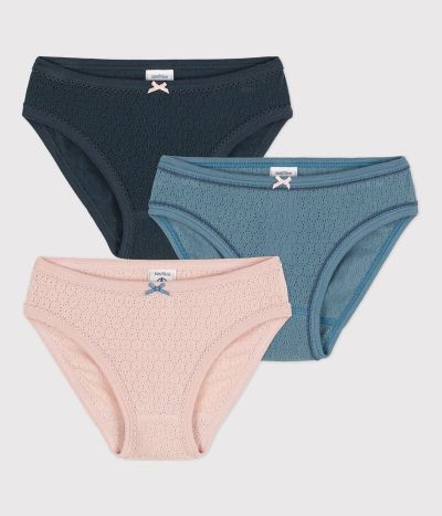 Lot de 3 culottes  en coton ajouré