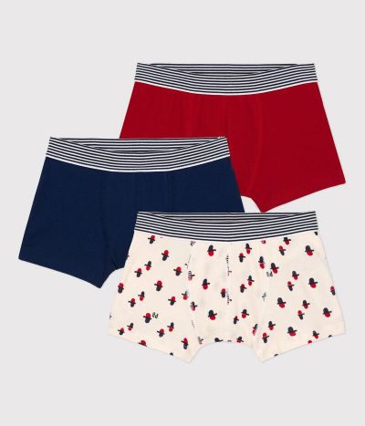 Lot de 3 boxers petit garçon en coton