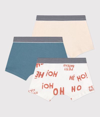 Lot de 3 boxers apetit garçon en coton