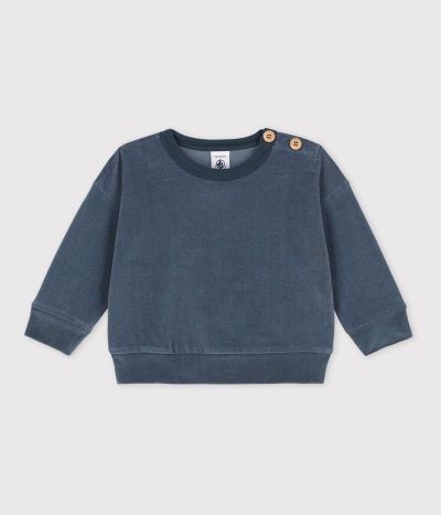 Sweatshirt bébé en velours