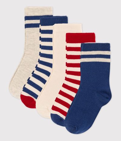 Lot de 5 paires de chaussettes enfant garçon-fille
