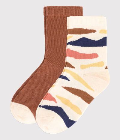 Lot de 2 paires de chaussettes enfant garçon