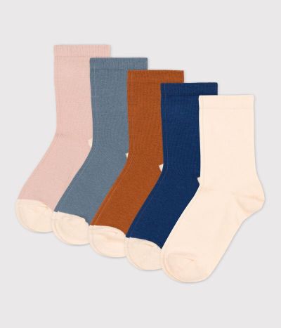 Lot de 5 paires de chaussettes enfant fille