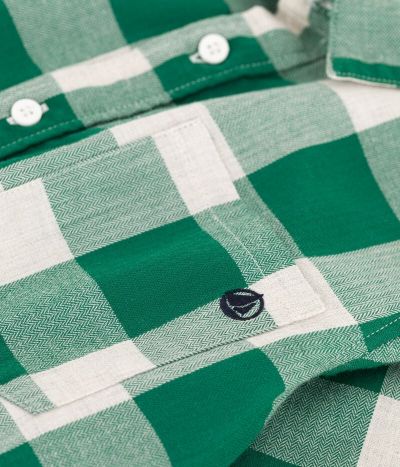 Chemise à carreaux en flanelle enfant garçon