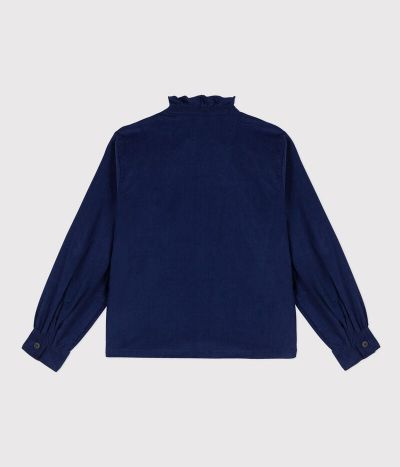 Blouse en velours fin enfant fille