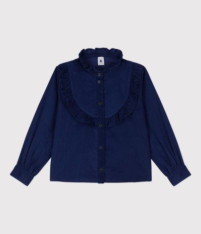 Blouse en velours fin enfant fille