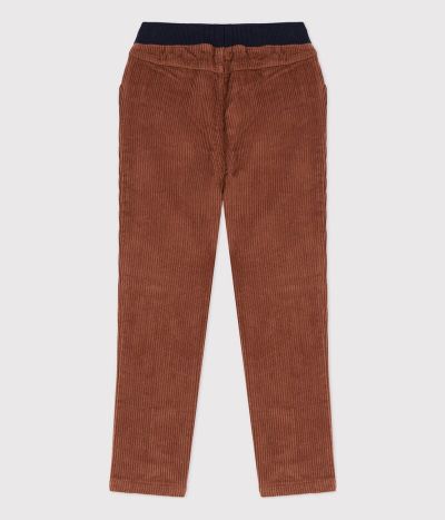 Pantalon regular en velours côtelé enfant garçon