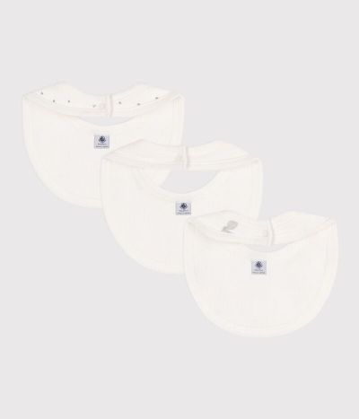 Lot de 3 bavoirs lapins en coton