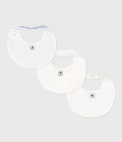 Lot de 3 bavoirs imprimés en coton
