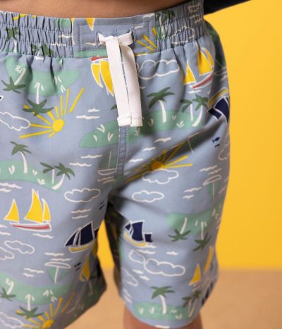 Short de bain recyclé imprimé enfant garçon