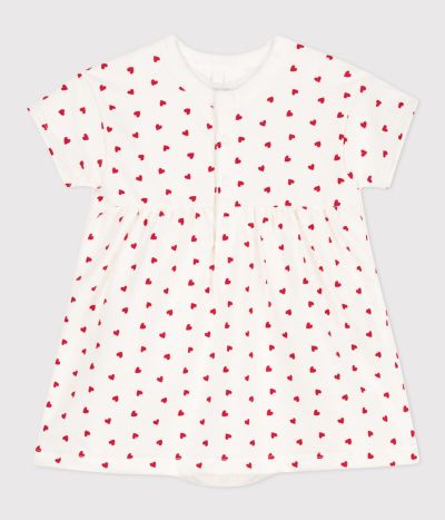 Robe en molleton bébé avec body intégré