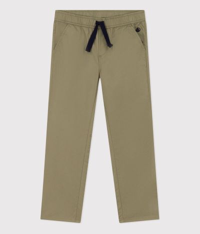 Pantalon regular en serge de coton enfant garçon