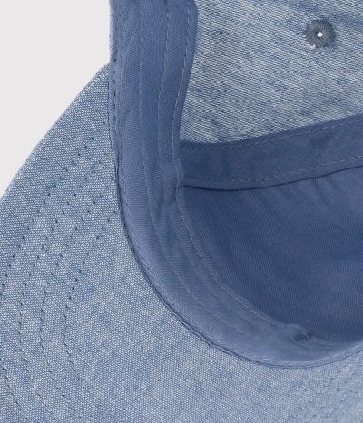 Casquette Petit Bateau Family en denim bébé