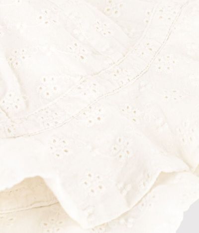 Capeline en broderie anglaise bébé