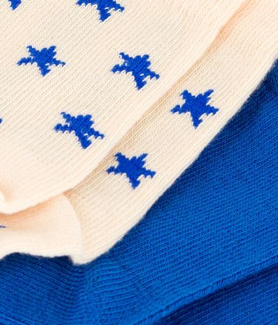Lot de 2 paires de chaussettes étoiles en jersey de coton bébé