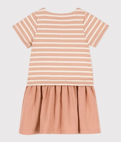 Robe en jersey et gaze de coton bio enfant fille