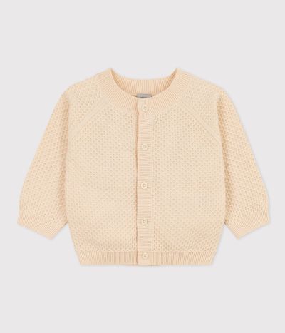 Cardigan bébé en tricot en coton