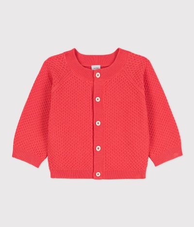 Cardigan bébé en tricot en coton