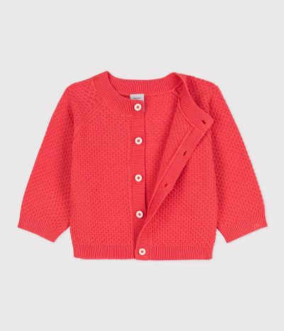 Cardigan bébé en tricot en coton