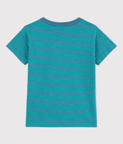 Tee-shirt rayé en coton enfant garçon