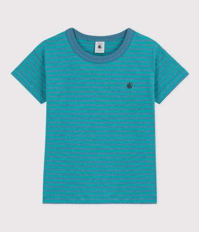 Tee-shirt rayé en coton enfant garçon