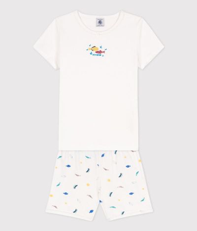 Pyjacourt animaux marins en coton petite fille
