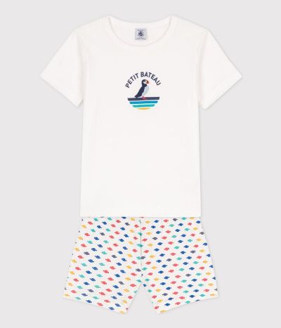 Pyjacourt animaux marins en coton petit garçon